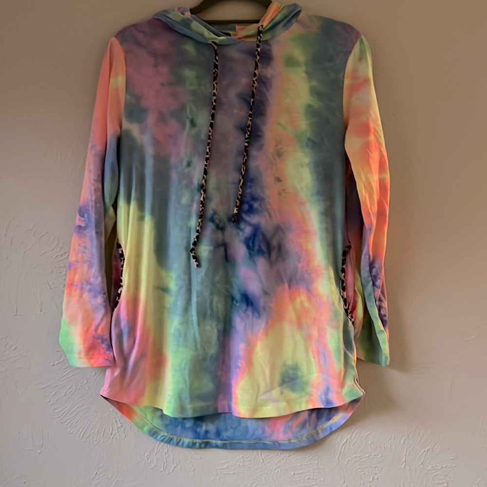 Tie Dye Pullover with Hood